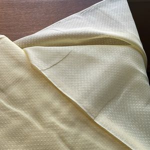 Vintage yellow organdy, dotted Swiss organdy, 36” wide, 2 yards